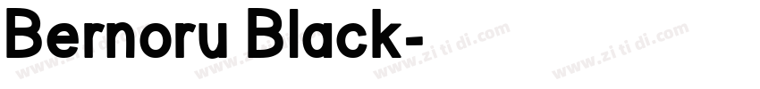 Bernoru Black字体转换